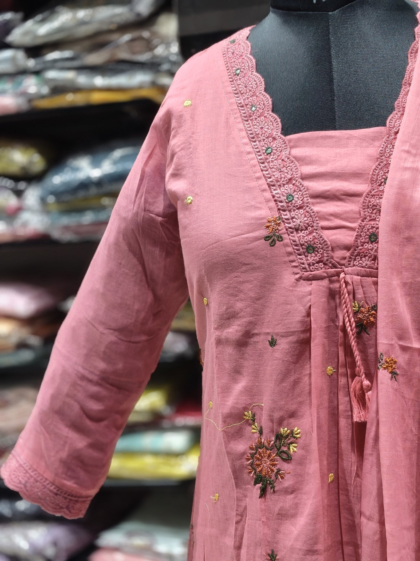 K179 MULMUL COTTON THREE PEICE SET