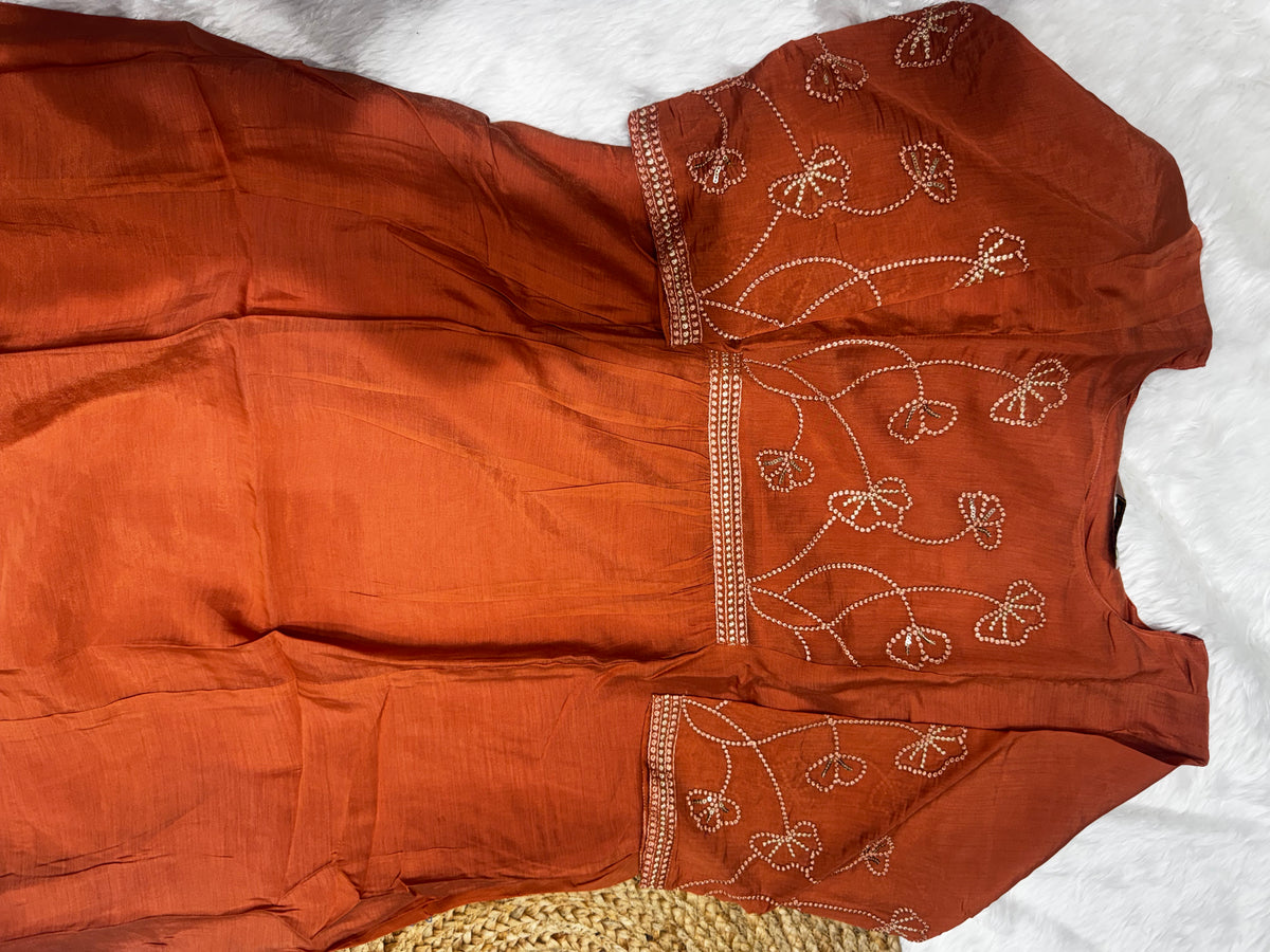 T46 Roman silk kurti