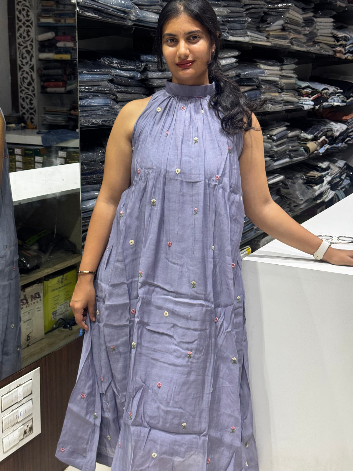 F151 Mulchanderi dress