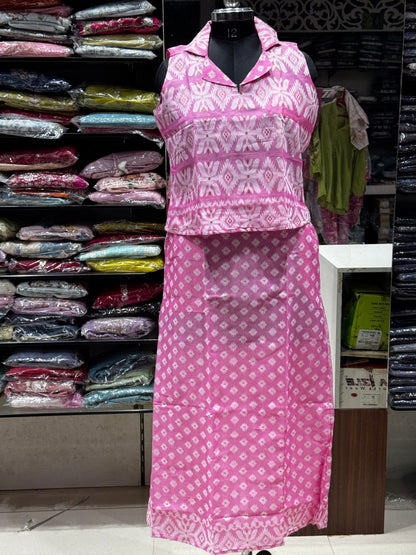 S7 Jamdani cotton skirt cord set