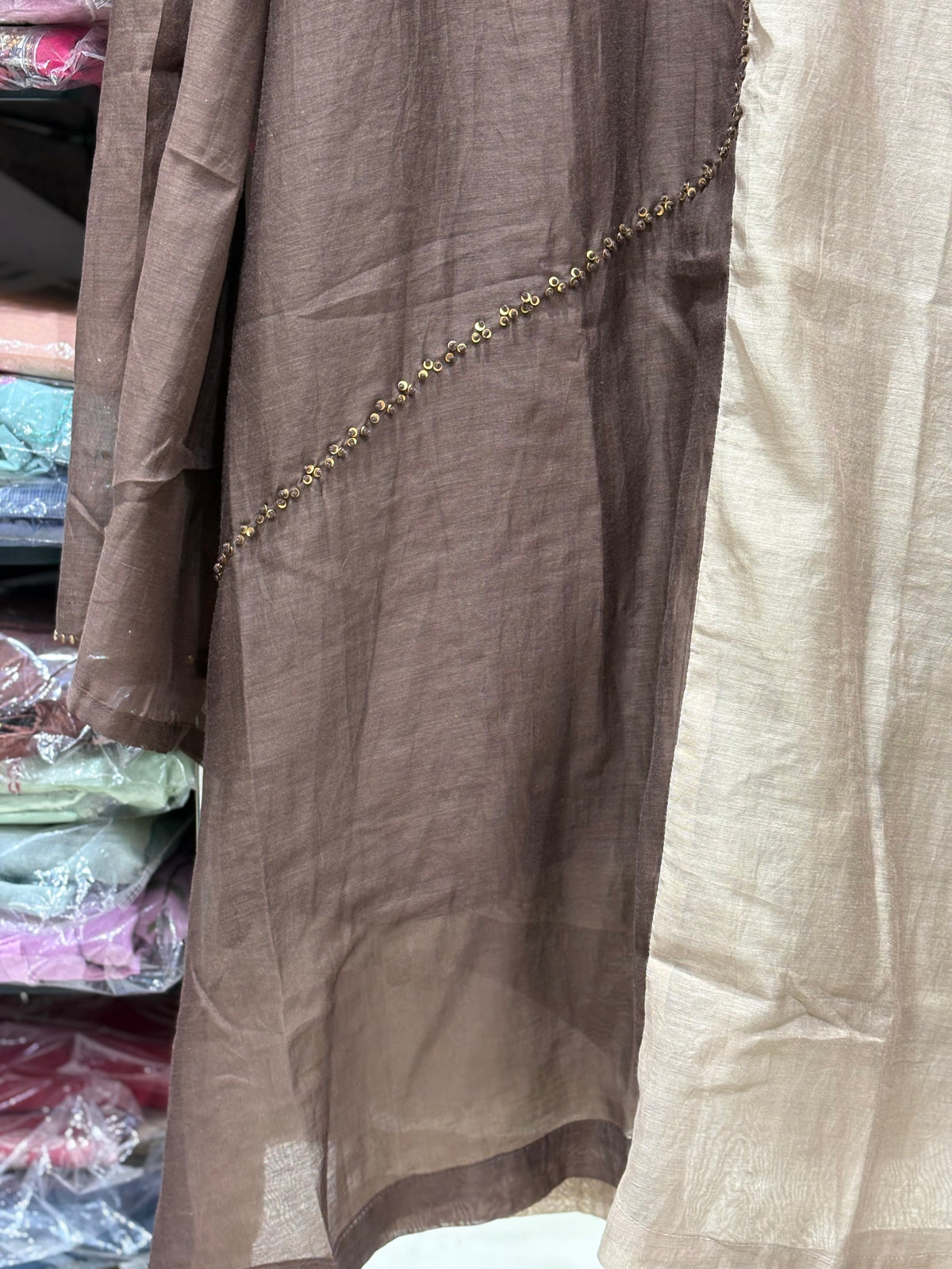 K255 Benaras mulchanderi ombre shaded suit set