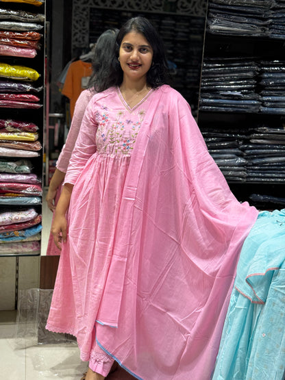 K161 mulmul cotton 3pc set