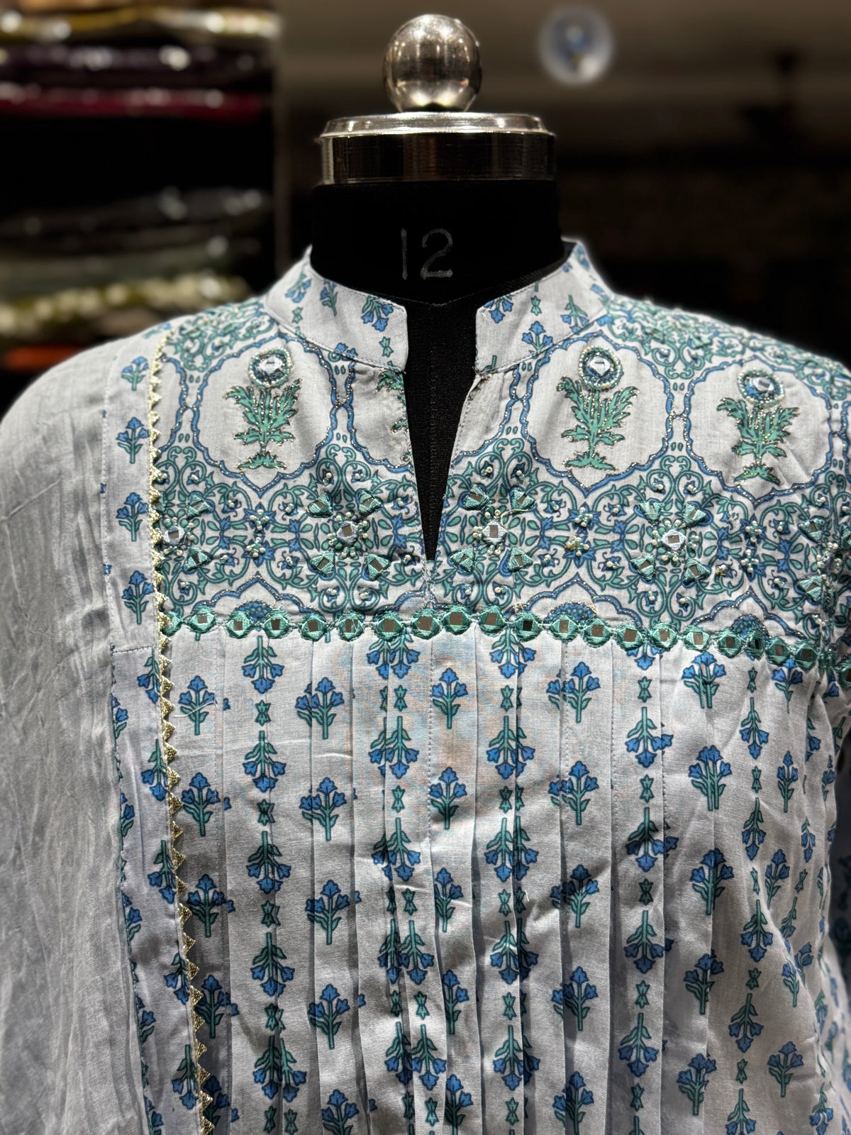 K250 Jaipur cotton 3 piece suit shirt