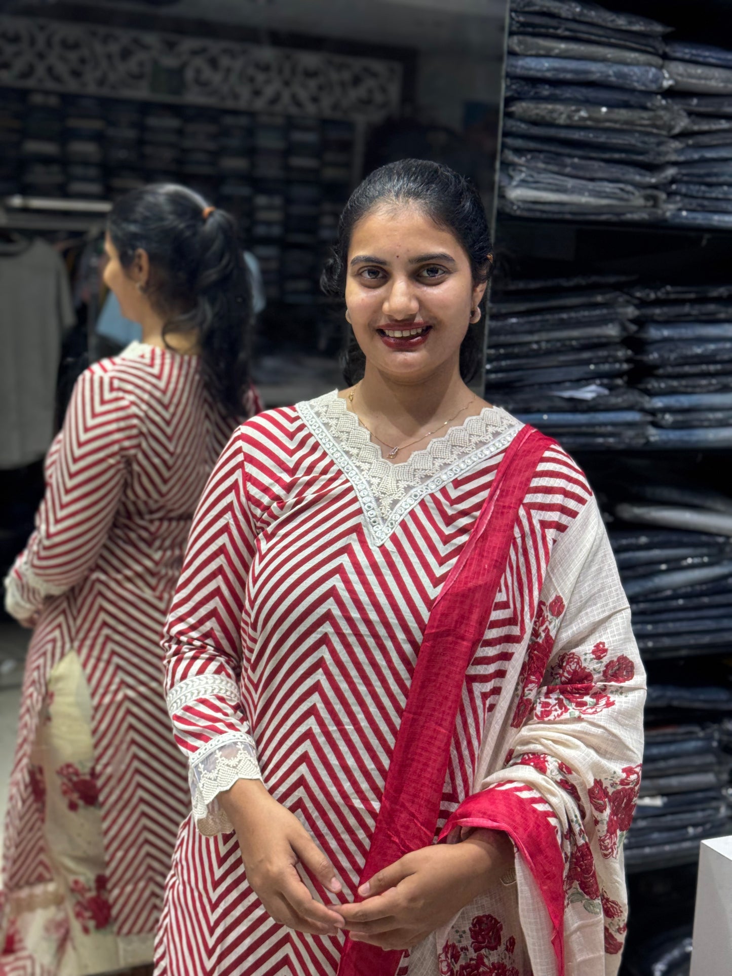 K158 Jaipur cotton stripes 3pc set