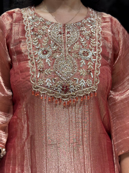 IN20 Turkish ROSE PINK kaftan cord set