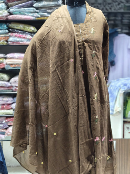 K179 MULMUL COTTON THREE PEICE SET