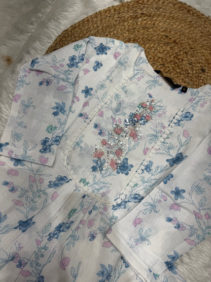 T47 Linen cotton kurti