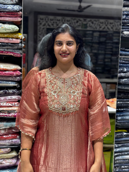 IN20 Turkish ROSE PINK kaftan cord set