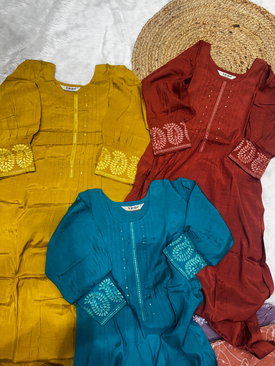 T45 Roman silk kurti