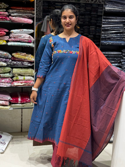 K139  HANDLOOM COTTON 3PC SET