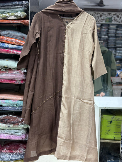 K255 Benaras mulchanderi ombre shaded suit set