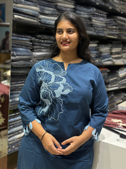 C125 Jaipur cotton cord set with flower