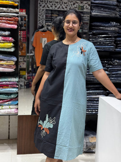 F104 Dual shade flex cotton gown