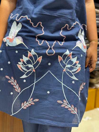 C120 Blue  cotton cord set