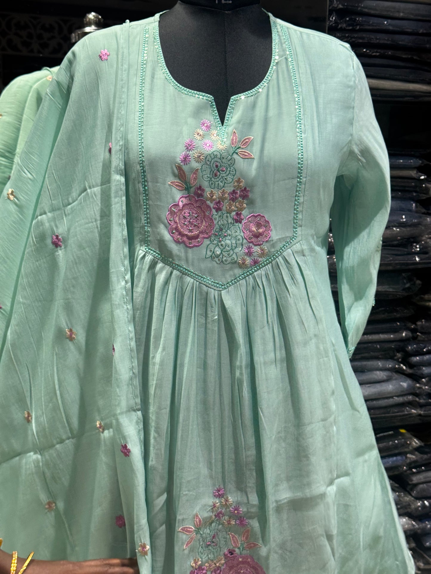 K198 Aqua blue 3pc set
