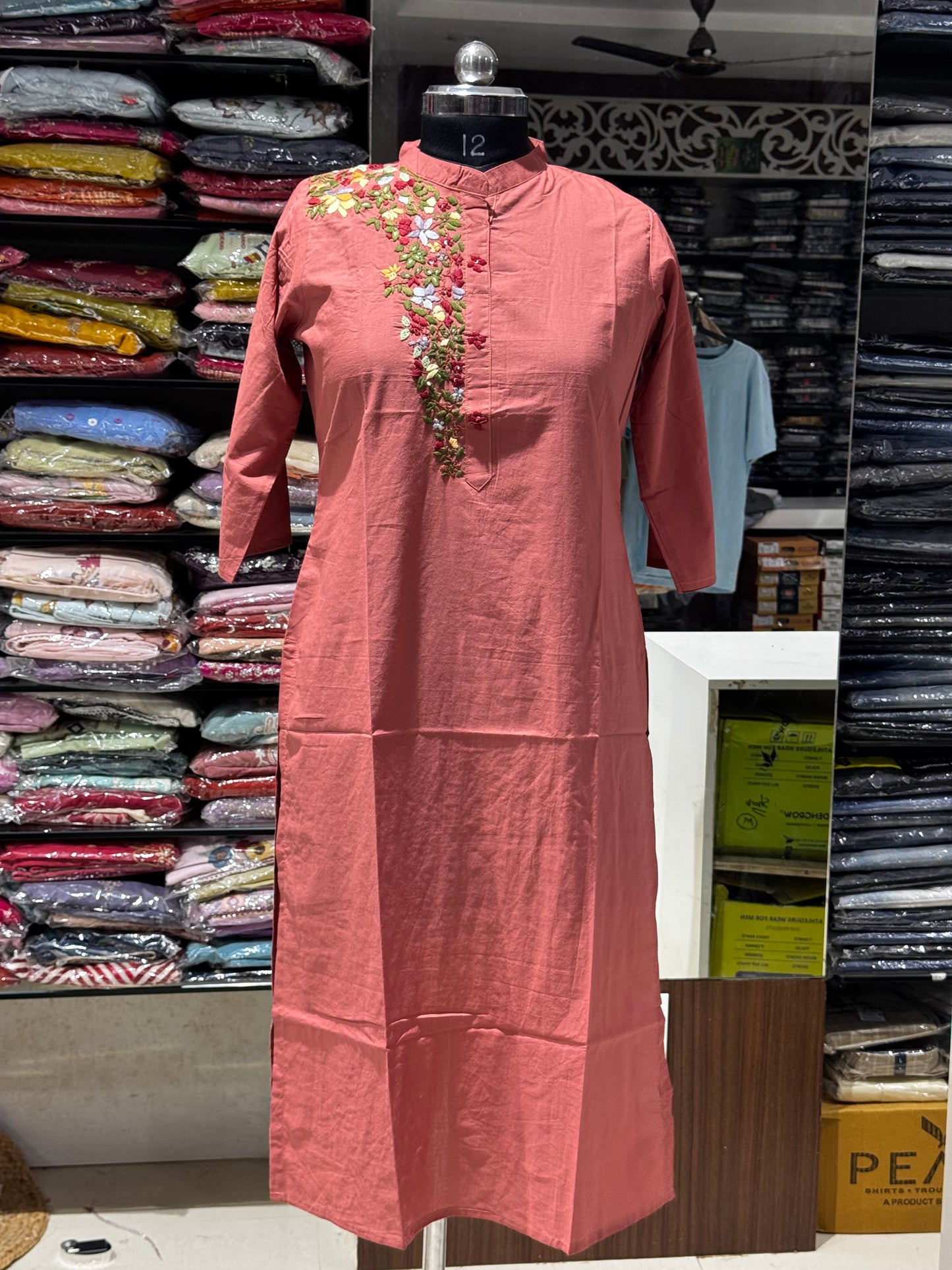 T13 Jaipur Cotton BACK&FRONT Handwork  Kurti