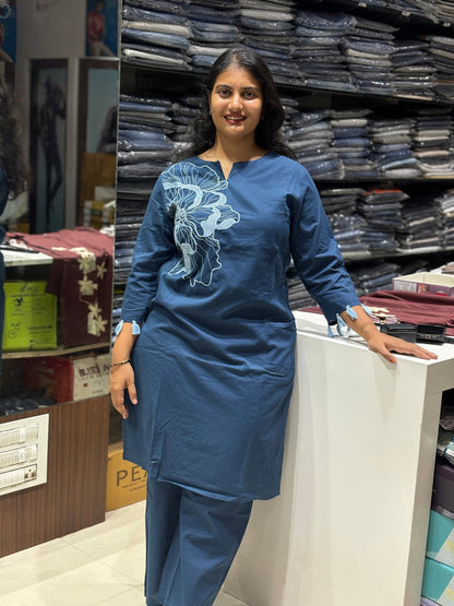 C125 Jaipur cotton cord set with flower