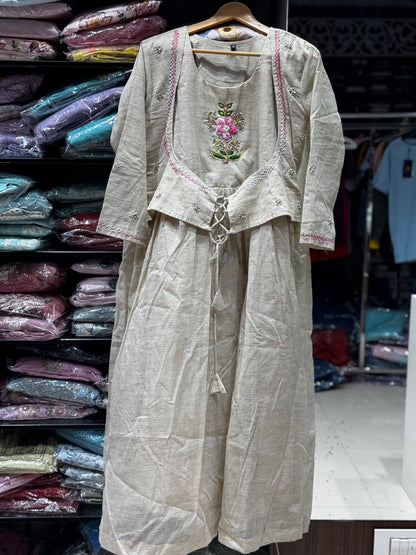 F103 LINEN KOTA GOWN