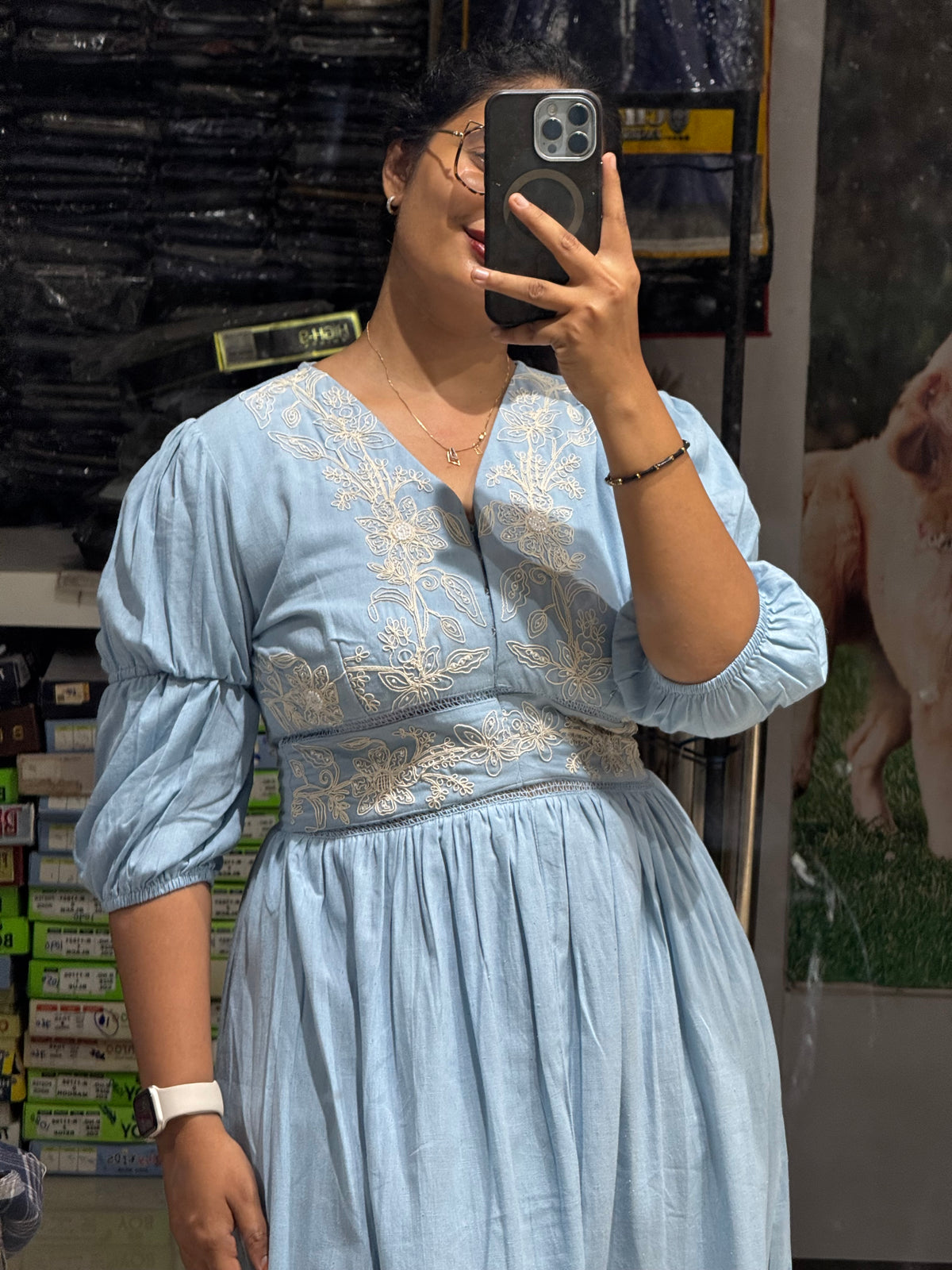 F152 Embroidery dress