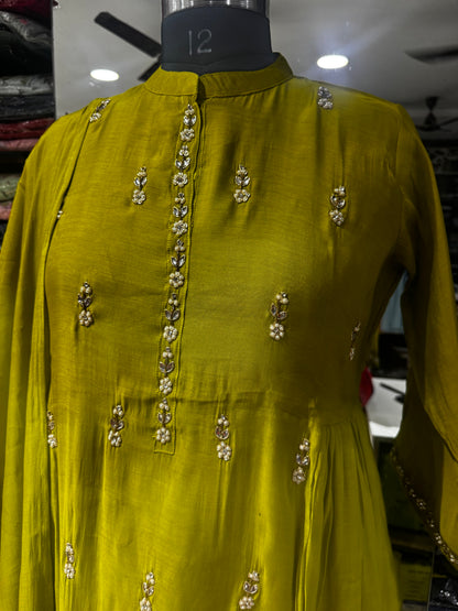 K201 Green three peice suit set