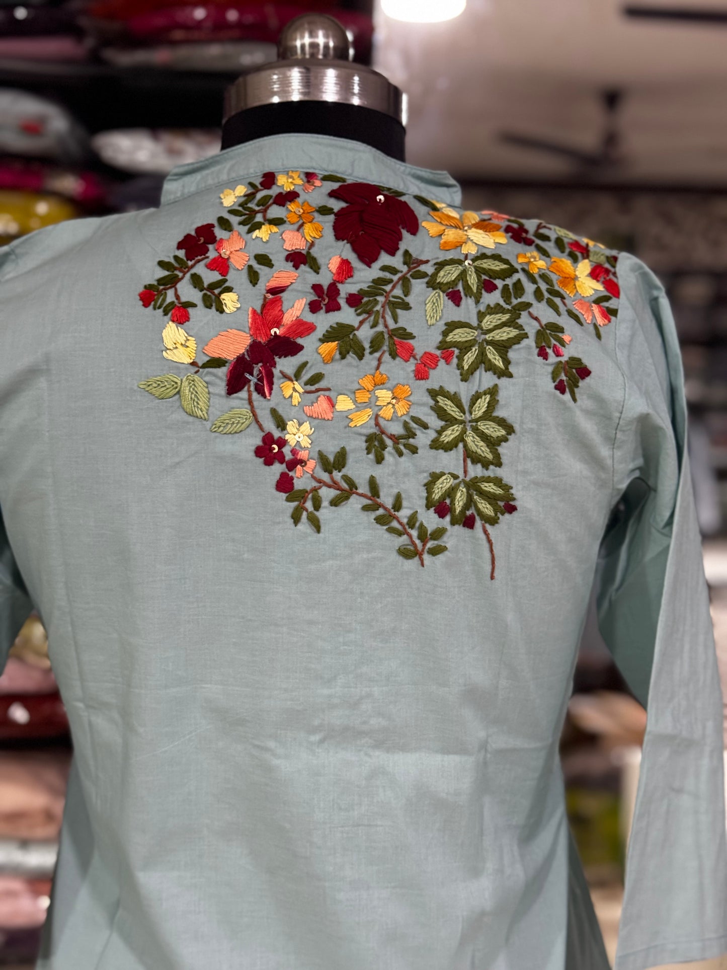 T13 Jaipur Cotton BACK&FRONT Handwork  Kurti