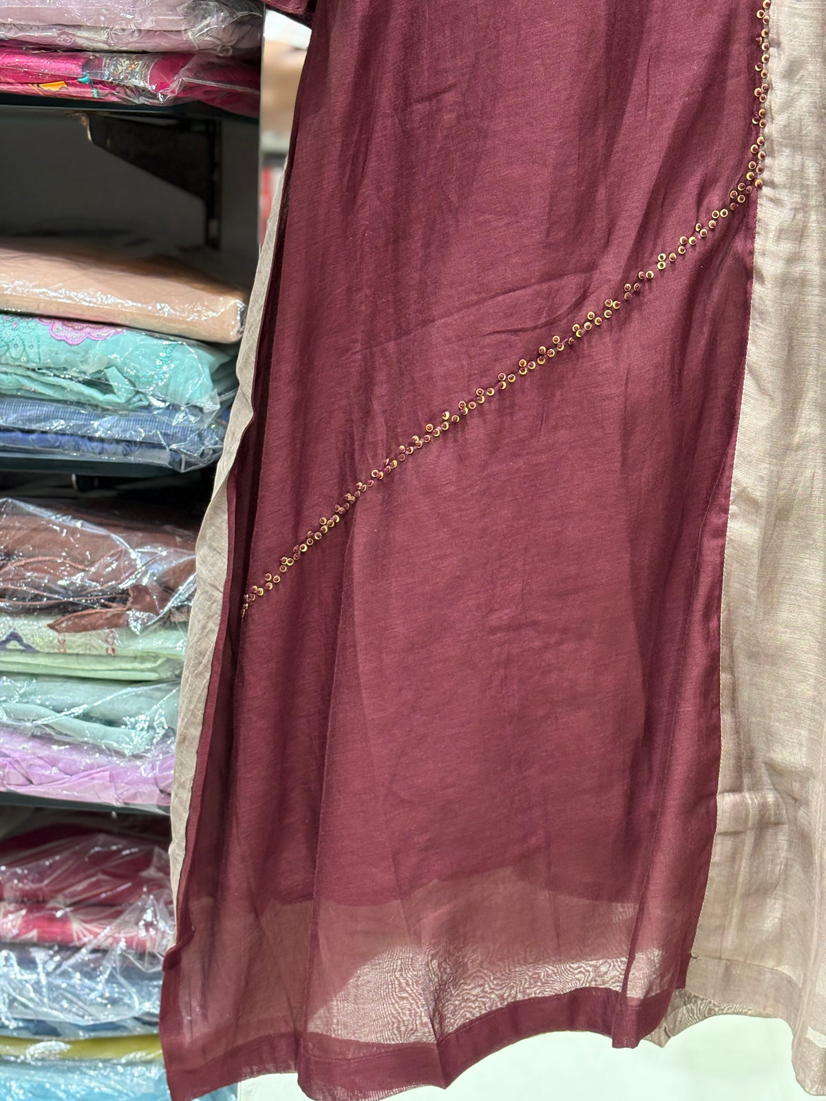 K255 Benaras mulchanderi ombre shaded suit set