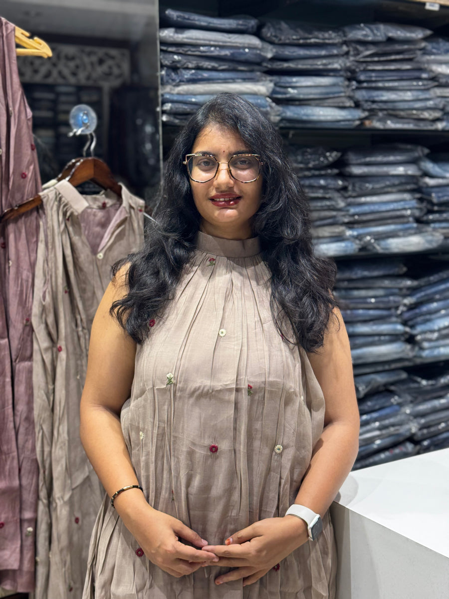 F151 Mulchanderi dress