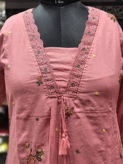 K179 MULMUL COTTON THREE PEICE SET