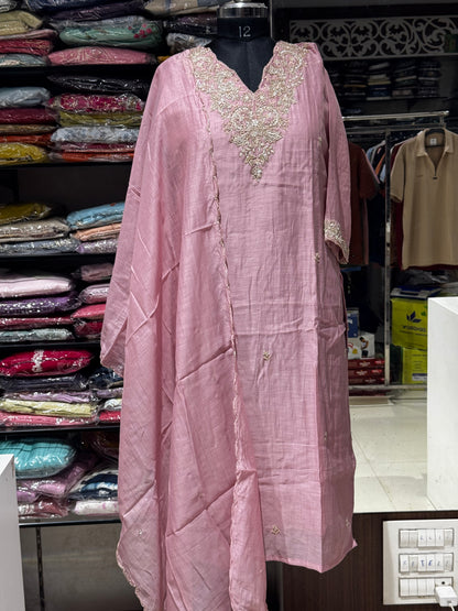 K176 Benaras mulchanderi with premium zardosi work