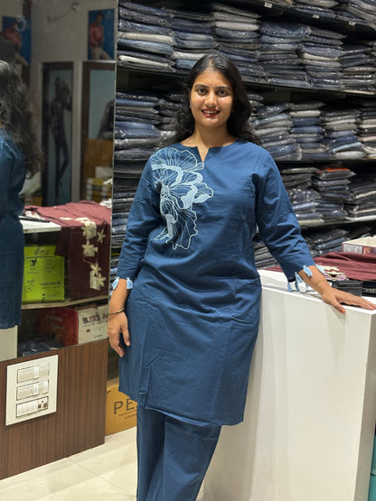 C125 Jaipur cotton cord set with flower