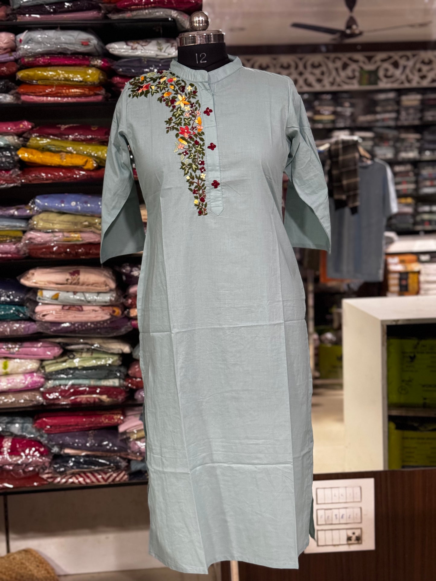 T13 Jaipur Cotton BACK&FRONT Handwork  Kurti