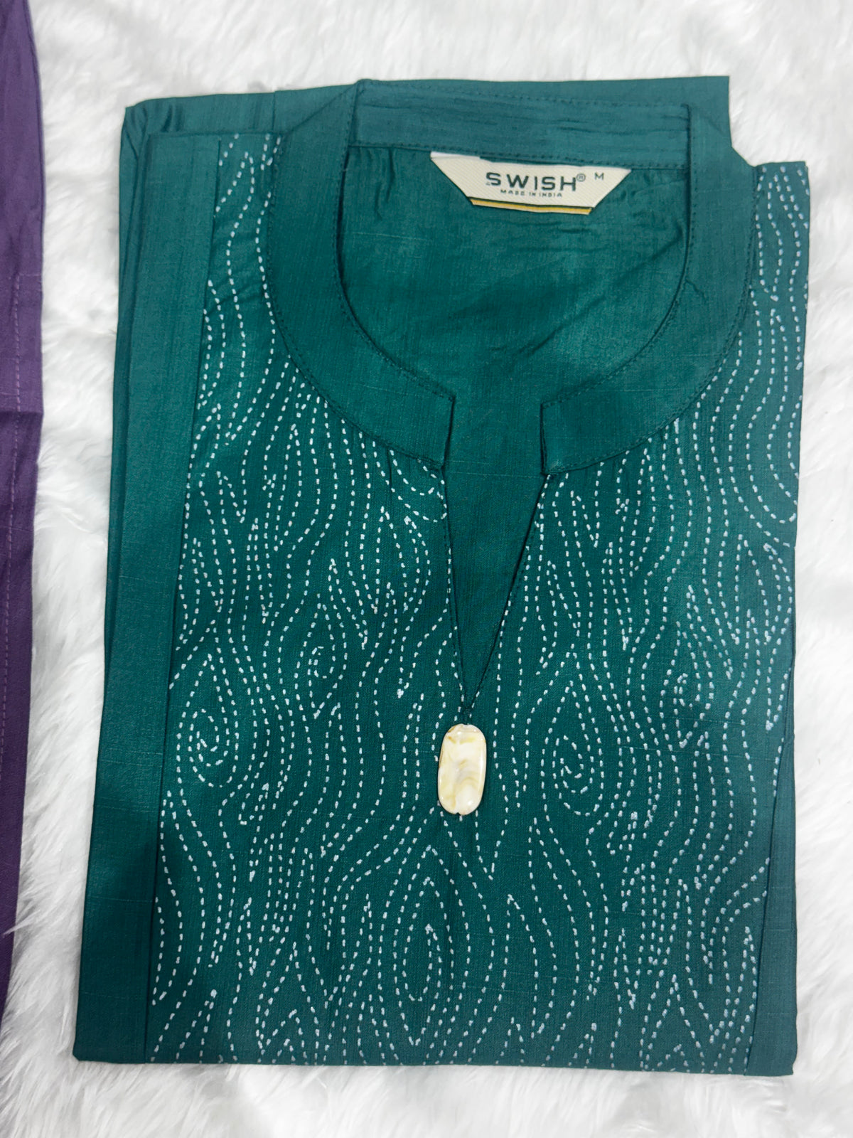 T43 Vatican silk printed kurti top