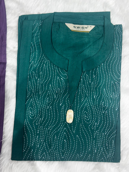 T43 Vatican silk printed kurti top