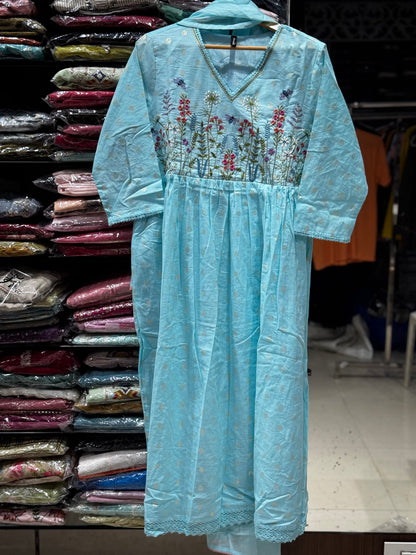 K161 mulmul cotton 3pc set