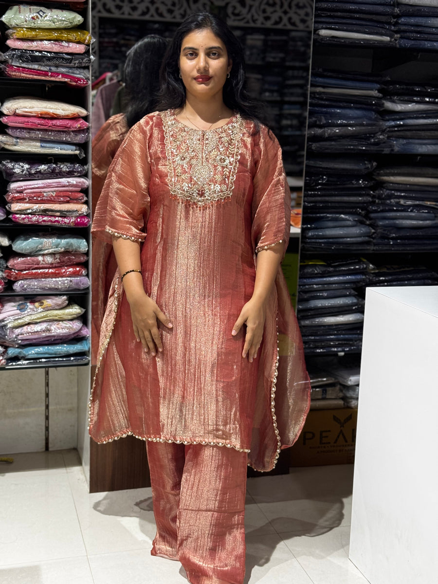 IN20 Turkish ROSE PINK kaftan cord set