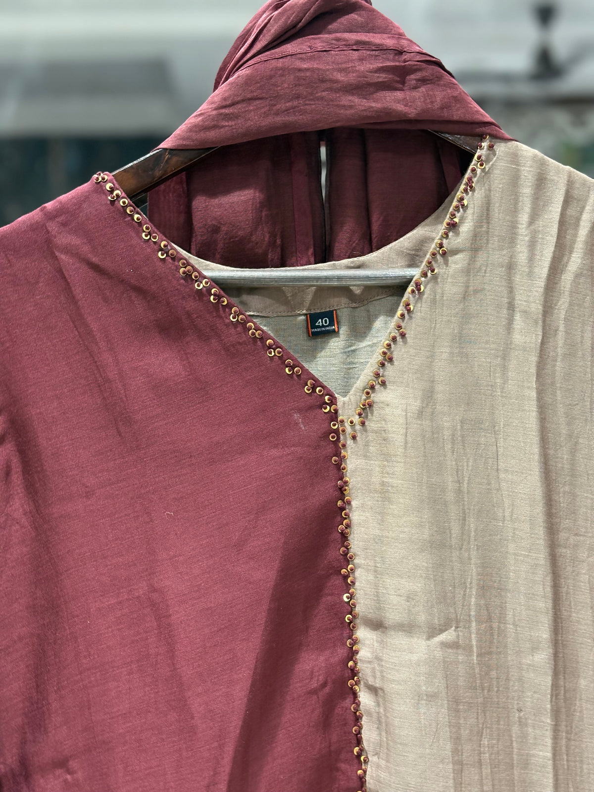 K255 Benaras mulchanderi ombre shaded suit set