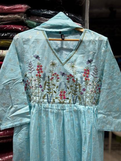 K161 mulmul cotton 3pc set