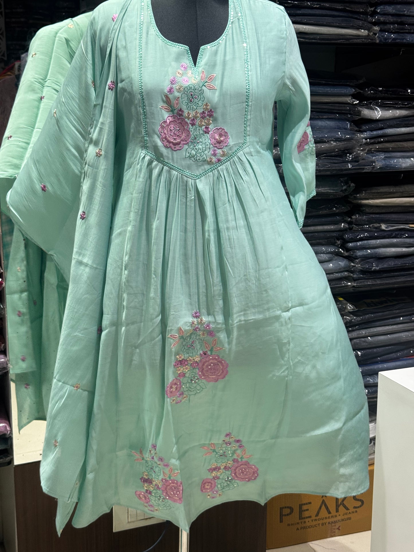 K198 Aqua blue 3pc set