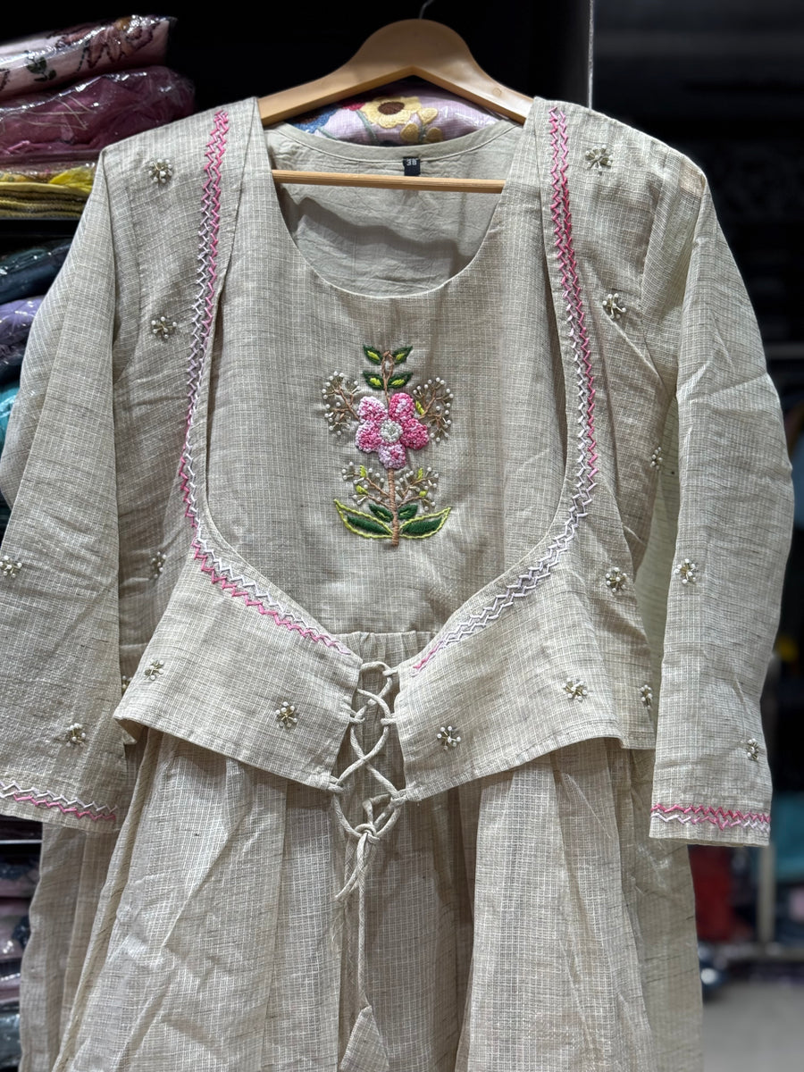 F103 LINEN KOTA GOWN