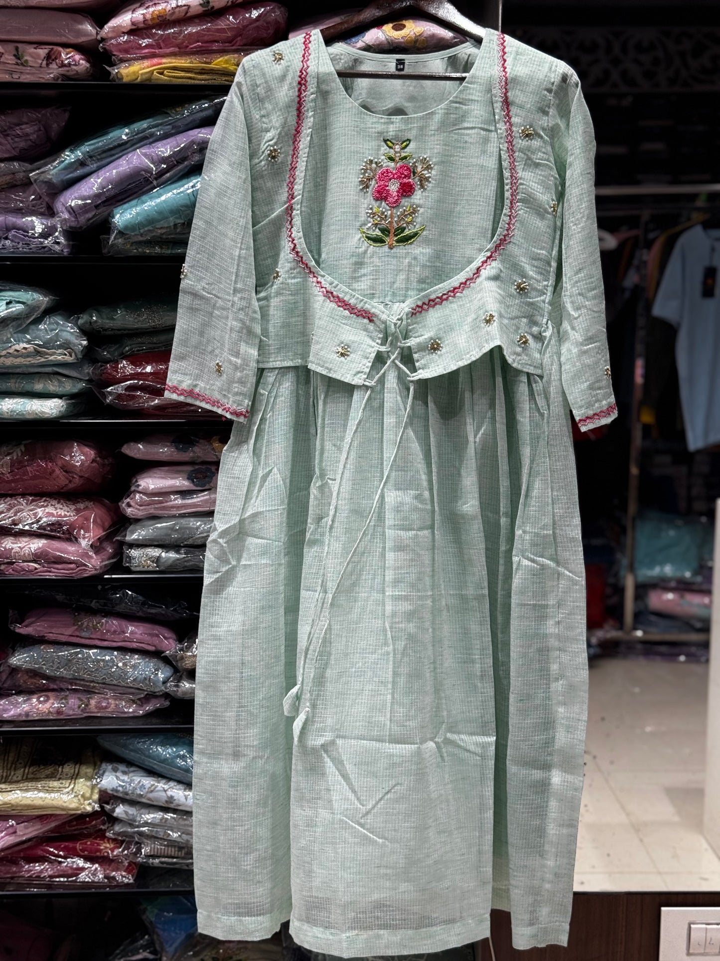 F103 LINEN KOTA GOWN