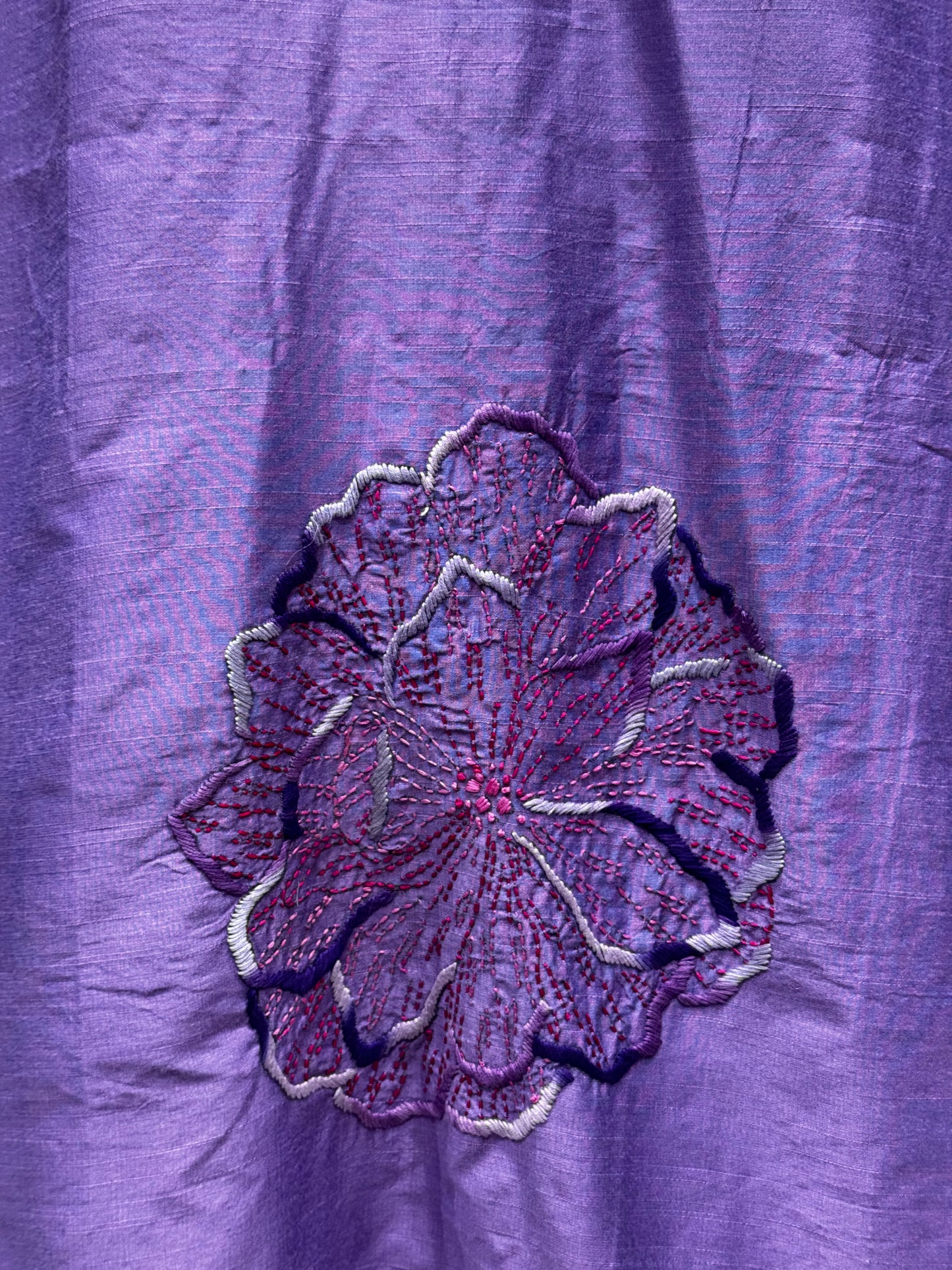 F56 RAW SLUB SILK PURPLE KURTI,GOWN