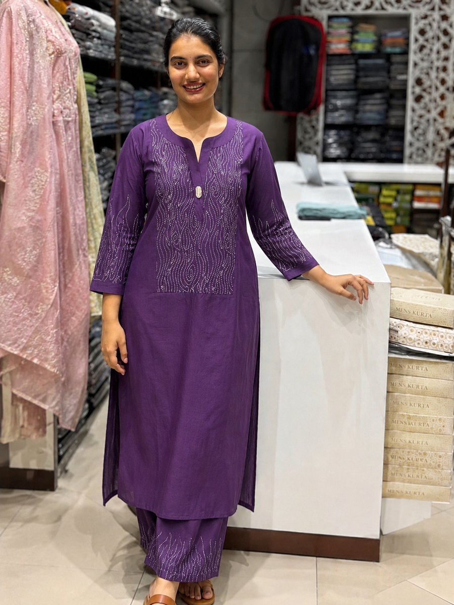 T43 Vatican silk printed kurti top