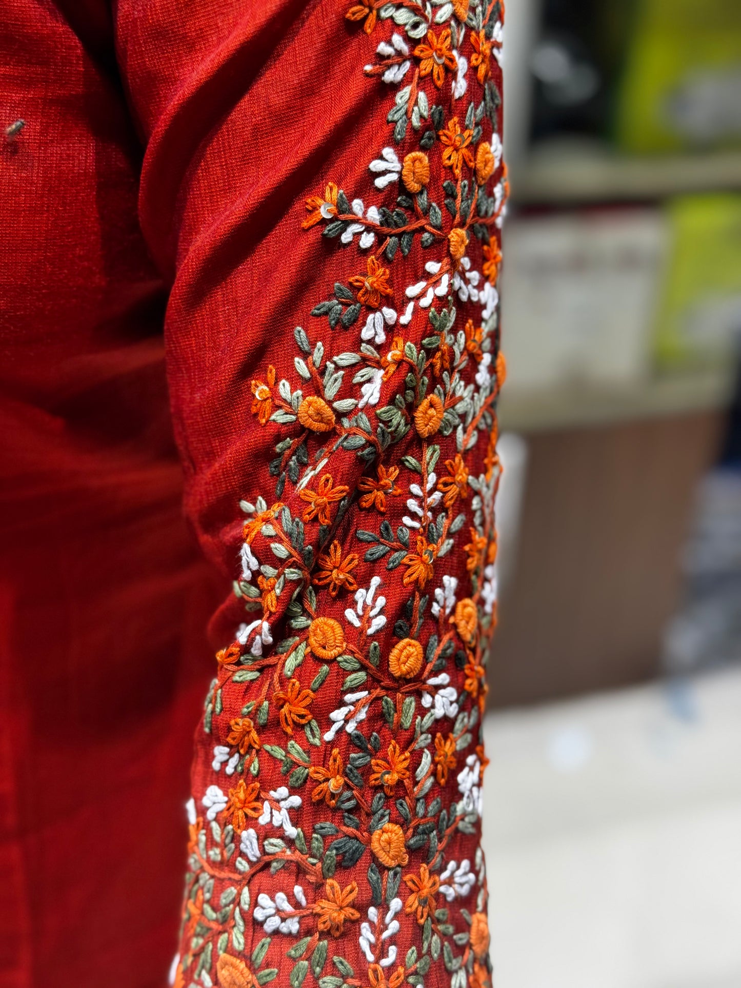 K24 HANDWORK ROUND NECK KURTI