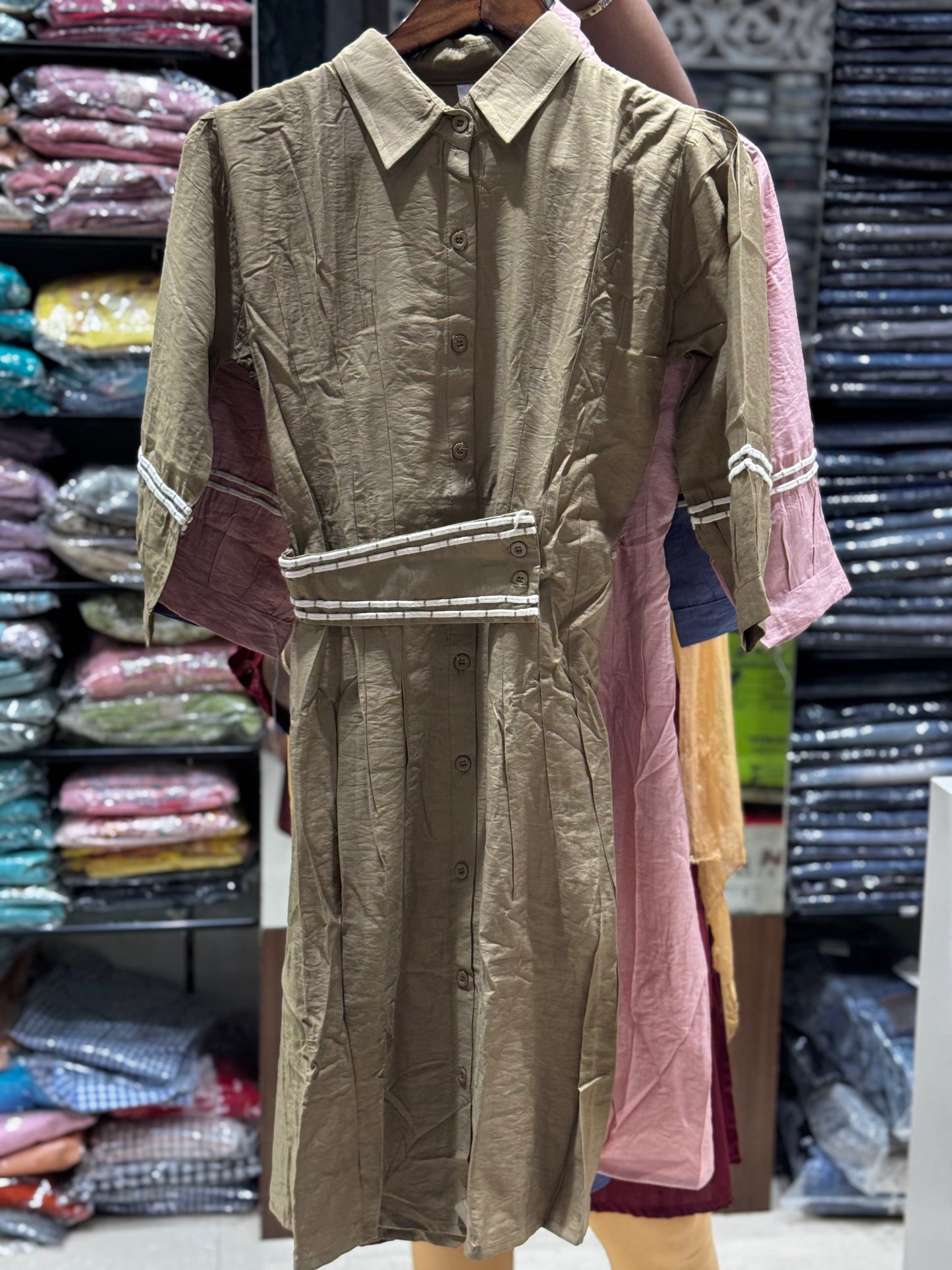 F64 IMPORTED FABRIC GOWN M&L SINGLE SIZE