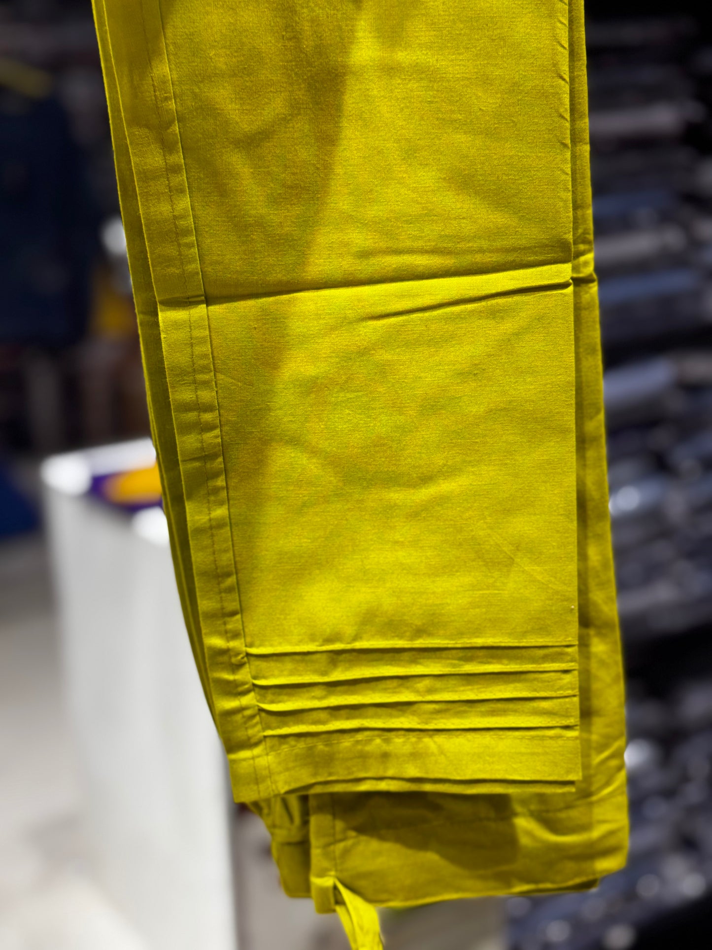C45 Greenish yellow  flower Cotton cord set