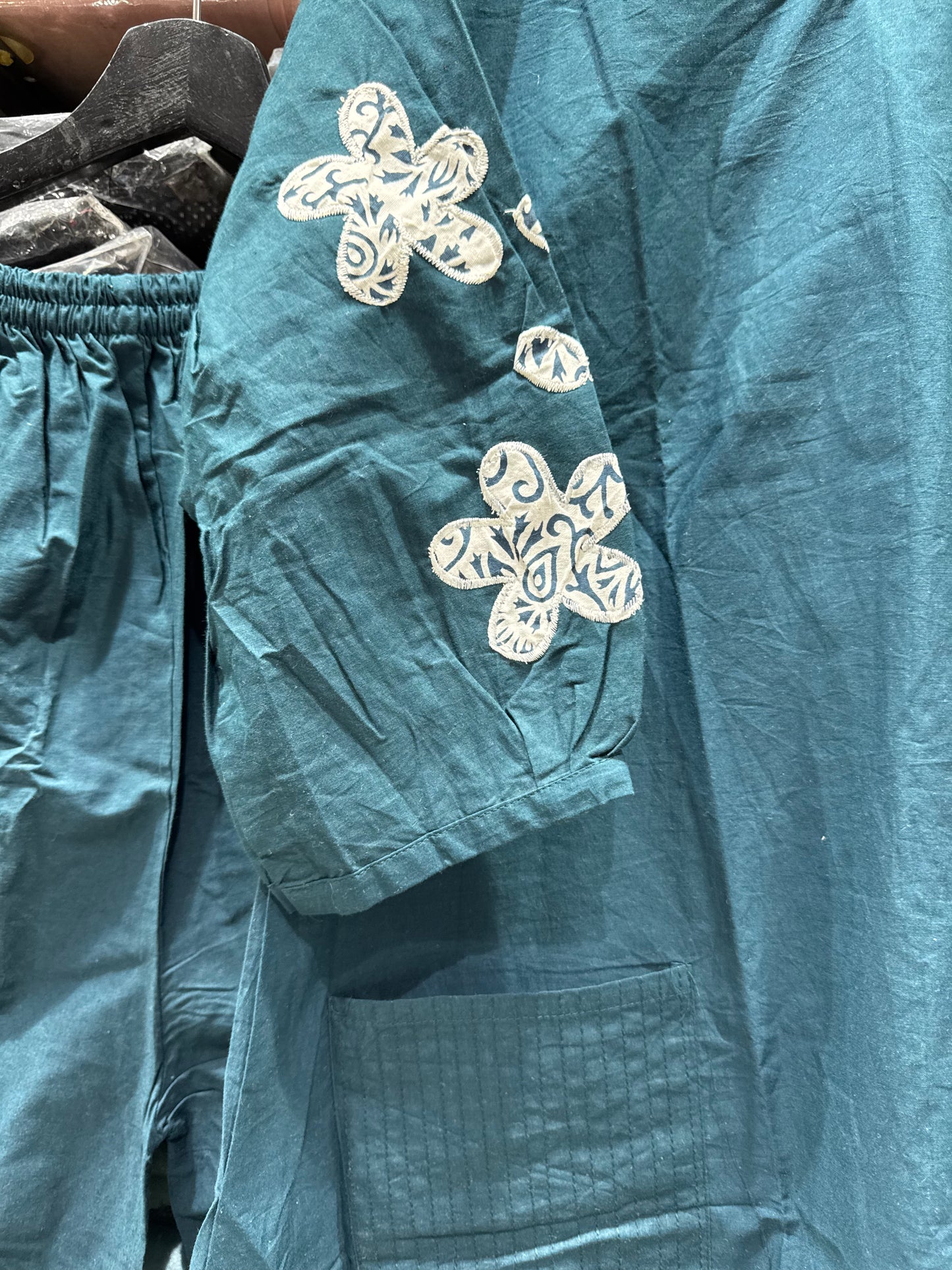 C67 COTTON CORD SET WITH APPLIQUE WORK