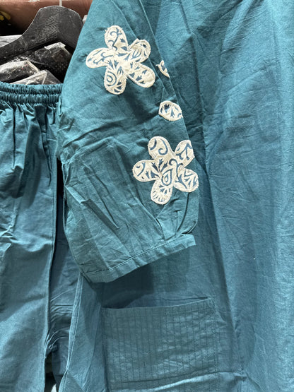 C67 COTTON CORD SET WITH APPLIQUE WORK