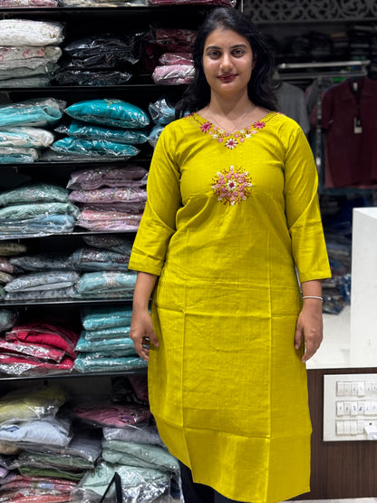 T29 KANTHA WORK KURTI TOP