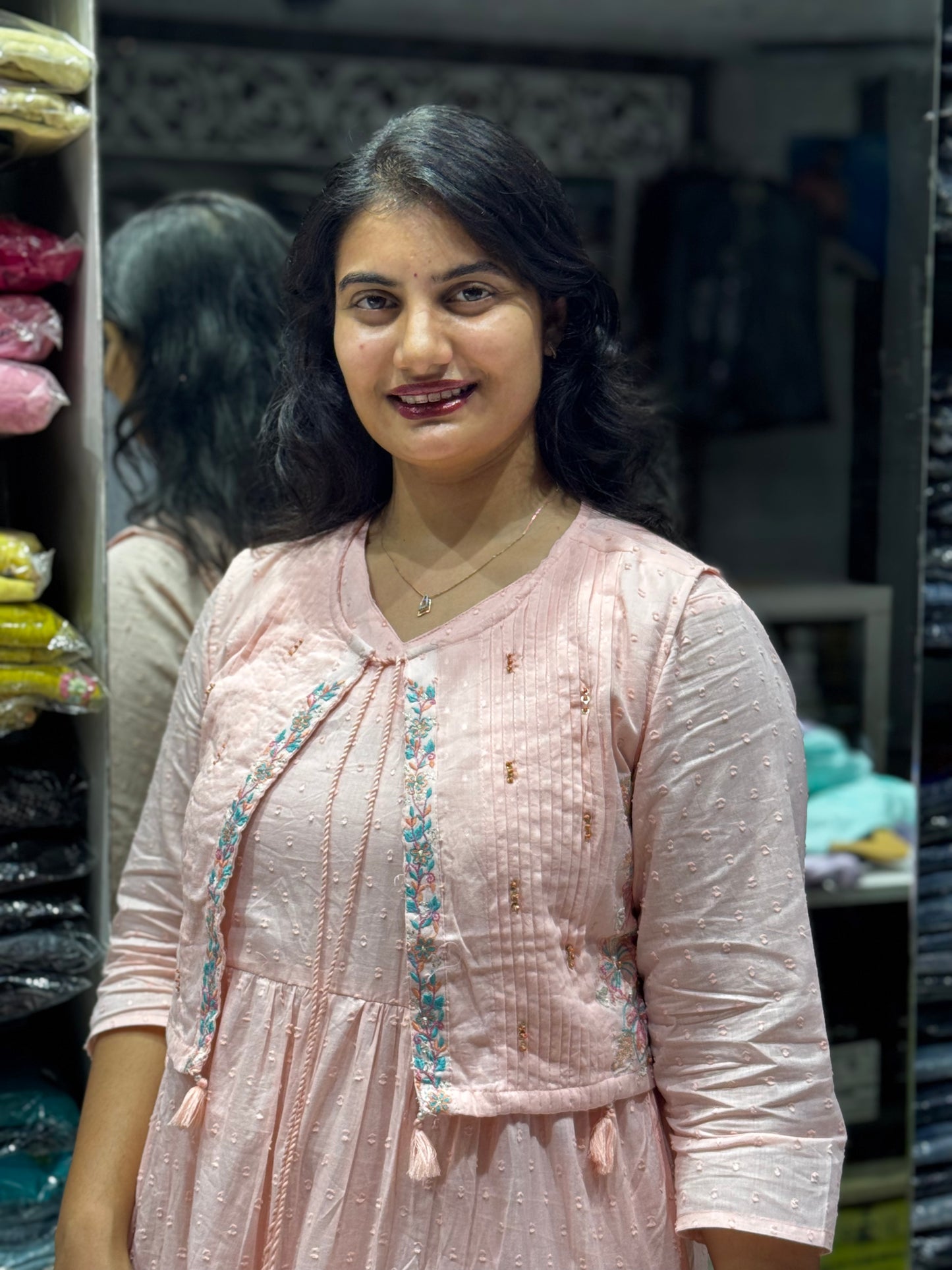 F92  COTTON HALF JACKET GOWN