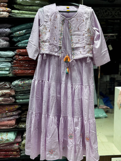 F92  COTTON HALF JACKET GOWN